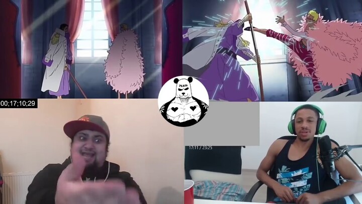 Doflamingo vs Fujitora reaction mashup   one piece