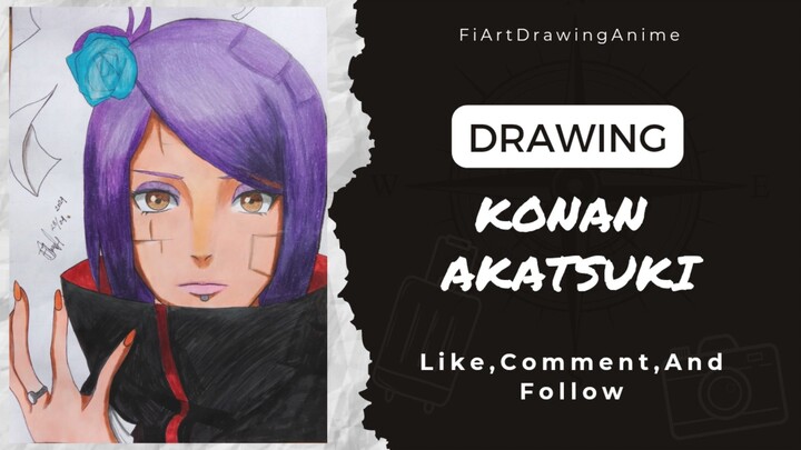 Speed Drawing [ KONAN AKATSUKI ]