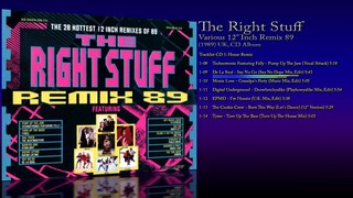 The Right Stuff (1989) Various 12' Inch Remix 89 [CD Album]