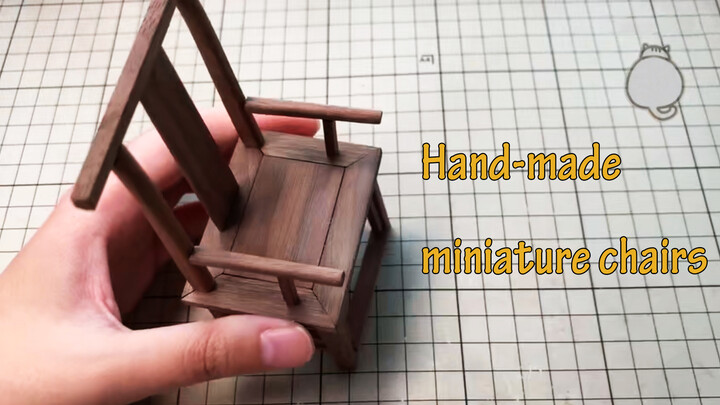 A Miniature Wooden Chair with Mortise and Tenon Joints