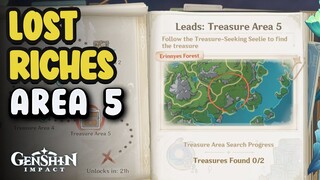 Lost Riches 4.3 Event  Day 5 | All Seelie Treasure Location Area 5 | Genshin Impact Event