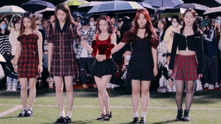 Huazheng Cheerleading Team Nxde Roadshow | Gidle New Song | First Person Perspective