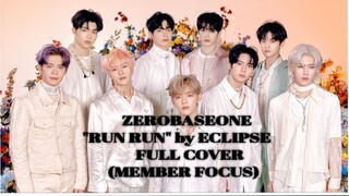 Zerobaseone "Run Run" by Eclipse Full Cover (Member Focus)