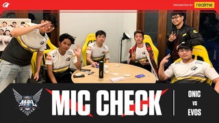 ONIC VS EVOS - MIC CHECK MPL SEASON 6 WEEK 3