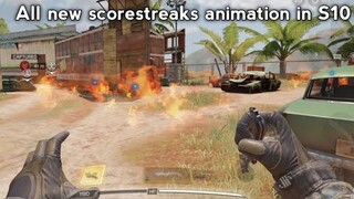 All new scorestreaks animation in Cod mobile Season 10