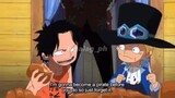 Garp gives Luffy, Ace and Sabo the "Fist of love"😂