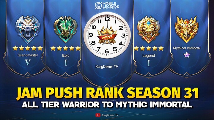 JAM PUSH RANK SEASON 31 MOBILE LEGENDS