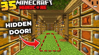 I Built a HIDDEN UNDERGROUND DOOR in Minecraft Hardcore! (#35)