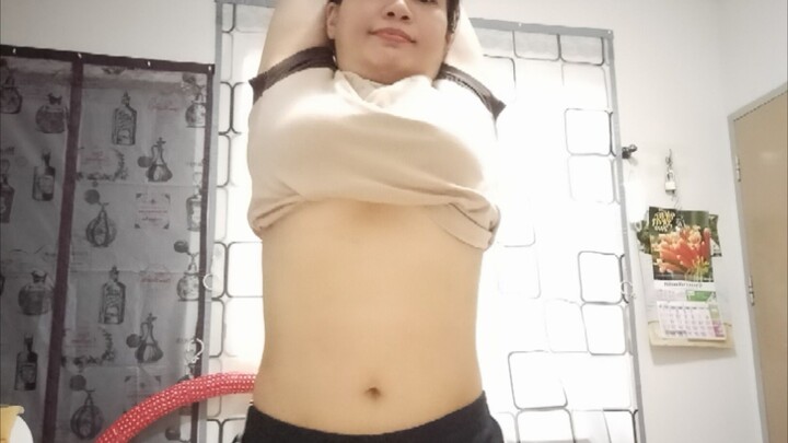 ออกกำลังกาย บิดบ้าง หมุนบ้าง หมุนฮูล่าฮูป วันที่27 เมษายน 2568