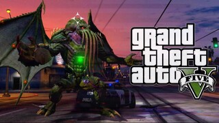 Cthulhu Bangun di Los Santos | GTA 5 Mod Momen Lucu (Bahasa Indonesia)