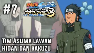 Naruto ultimate ninja heroes 3 PSP - part 7 - tim Asuma lawan hidan dan kakuzu