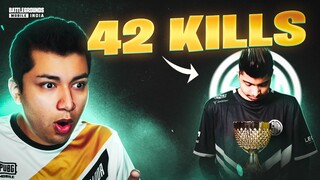 ROLEX REACTS to TSM NINJA 42 KILL RECORD | PUBG MOBILE | BGMI