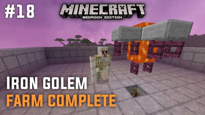 Iron golem farm sudah jadi! - Minecraft Survival#18