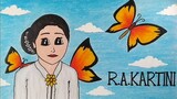 Menggambar R.A.Kartini || Menggambar tema hari Kartini