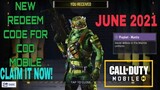 *June 2021* Call Of Duty Mobile New Redeem Code | Cod Mobile Redeem Code Garena