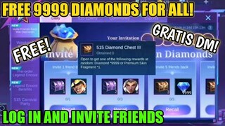 EVENT! GET FREE 9999 BLUE DIAMONDS AND PERMANENT SKIN NEW EVENT IN MOBILE LEGENDS