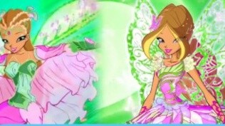 Flora's transformation collection in Magic Club: a beautiful and gentle natural fairy