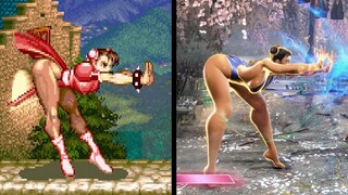 Evolution of Chun-Li's Kikoken 1992-2022