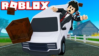 LOKIS QUEBROU O CARRO COM AS CAIXAS | Roblox - a dusty trip