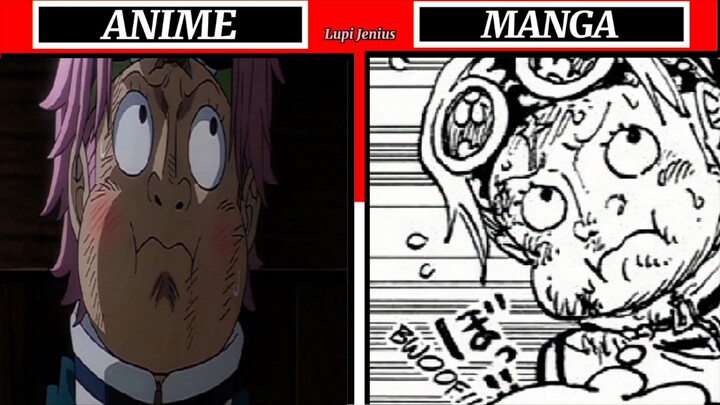 ONE PIECE EPISODE 1113 VS MANGA