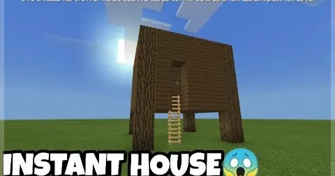 Instant House In Minecraft Pe 1 9 Essential Functions Addon Bilibili