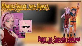 Naruto Sasuke and Hinata react to Sakura🍅💜🍜||Gacha Club||Reaction||🥀☠️