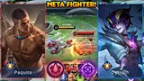 UNDERRATED DYRROTH VS STRONG META FIGHTER PAQUITO | GLOBAL DYRROTH BEST BROKEN BUILD - MLBB