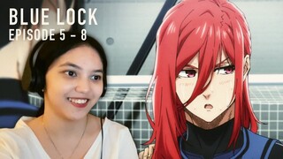 Chigiri, Kuon and more! Blue Lock EP 5 - 8 | REACTION