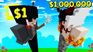 ถ้าเกิด!? บ้านสกินสูง คนจน $1 เหรียญ VS บ้านสกินสูง คนรวย $1,000,000 เหรียญ - Minecraft พากย์ไทย