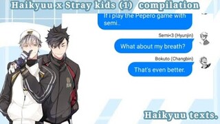 Haikyuu x Stray kids {1} funny moments / Haikyuu text skit