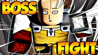 DEFEATING SAITAMA THE STRONGEST BOSS IN ONE PUNCH MAN DESTINY WITH 3 DEITIES! | ROBLOX