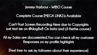 Jeremy Harbour  course - WIBO Course download