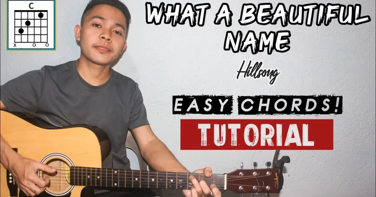 What A Beautiful Name Guitar Tutorial By Hillsong Easy Chords Bilibili