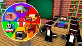 Monster School : WHEEL SPIN TRAIN SCHOOL BUS EATER CHOO CHOO CHARLES THOMAS - Minecraft Animation