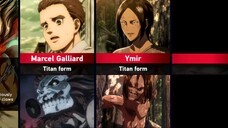 All Titan Shifters in Attack on Titan  Shingeki no Kyojin