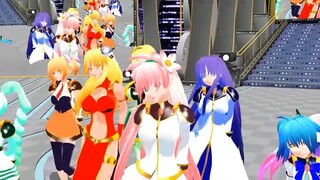 【MMD ギャラクシーエンジェル】エンジェル隊で如月アテンション