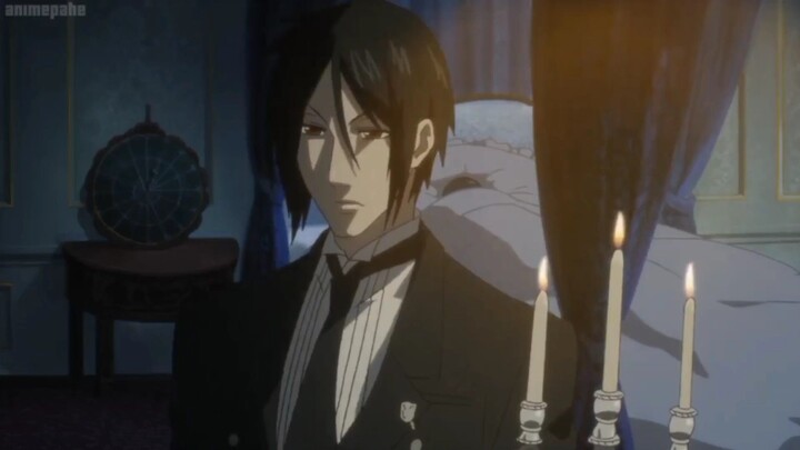 Ciel asking Sebastian to stay till he sleeps