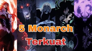 5 MONARCH PALING KUAT ANIME SOLO LEVELING