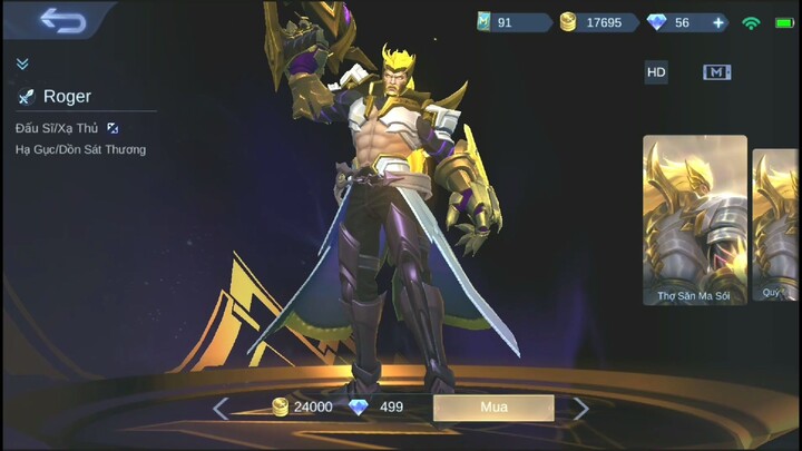 Mobile Legend - Mod Skin Roger Prime Full Hiệu Ứng - Jin Moba