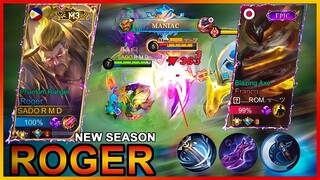 BEAST MODE! ROGER PERFECT BUILD | TOP 1 ROGER VS TOP FRANCO GAMEPLAY | RMD | MLBB