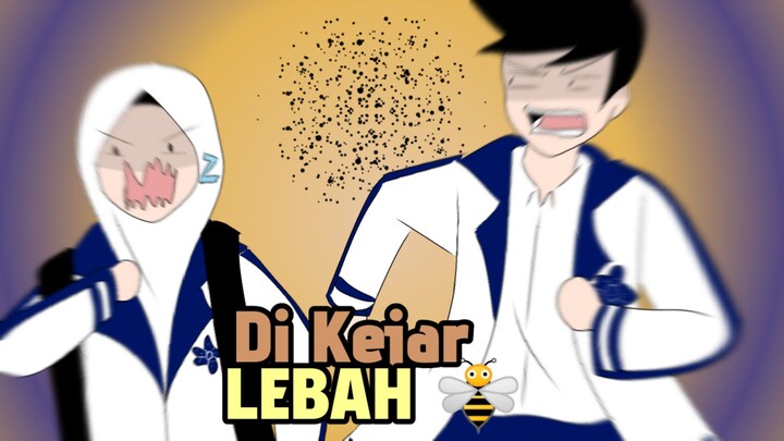 Di kejar LEBAH 🐝 😂 ||Animasi lucu😆//Animasi sekolah 🏫 {#1 Kendalikan EMOSI-MU}