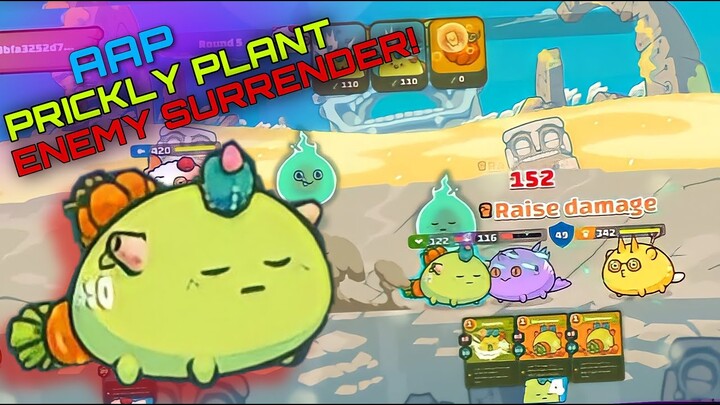 PRICKLY PLANTOTOY APA STRATEGY | AAP AXIE ARENA STRATEGY GAMEPLAY