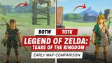 The Legend of Zelda: Tears of the Kingdom Early Map Comparison