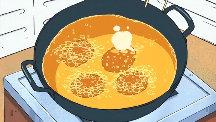 [Crayon Shin-chan] Meiya drinks orange juice soda to lose weight and then goes to the fried food sto