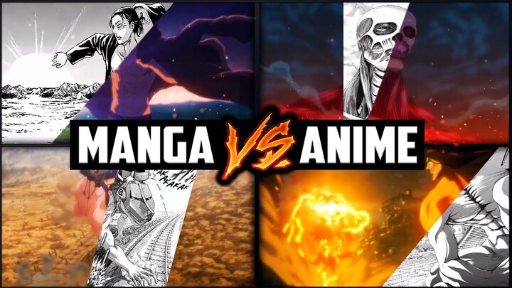 ATTACK ON TITAN SEASON 4 | MANGA VS ANIME