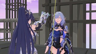 【动作配布/崩坏3MMD】芽衣：对侵蚀爱莉使用斩切模式吧！