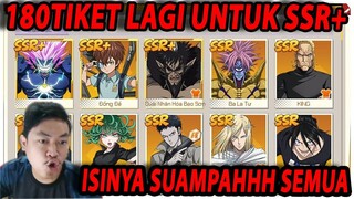 🔥🔥BANJIR SSR+! GACHA 180 TIKET UNTUK MASA DEPAN!! - ONE PUNCH MAN:The Strongest