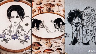 TIKTOK EMBROIDERY MANGA ART COMPILATION #7