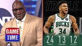 NBA GameTime admits Giannis can shoot bad but still Dominate on Defense pass well and Rebound super
