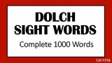 DOLCH 1000 WORDS with Audio